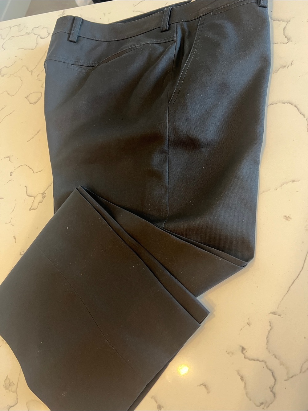 Louis Vuitton Men’s Black Dress Pants - Tailored Straight Leg